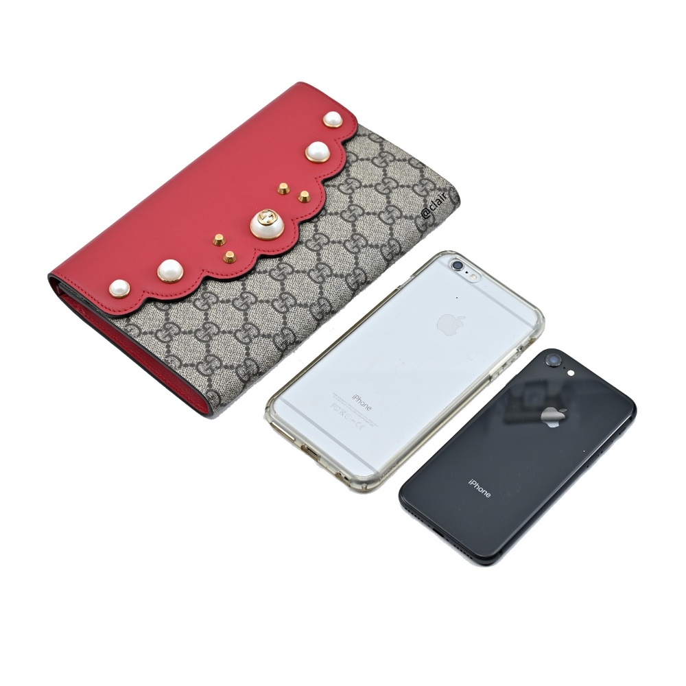 Gucci GG Supreme Canvas Peony Moon Pouch/Clutch - Picture 4 of 8